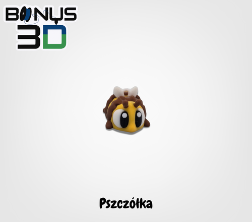 Figurka pszczółki 3D – widok z przodu