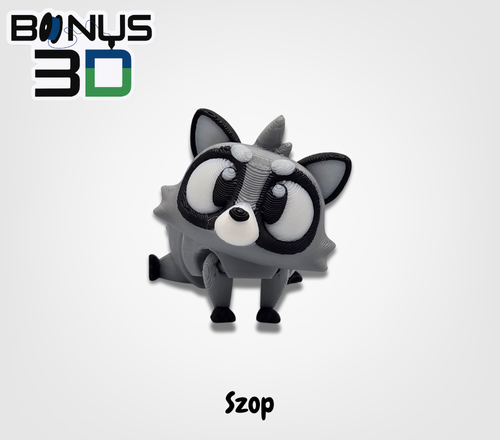 Figurka szopa 3D – widok z przodu