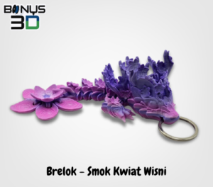 Brelok Smok Kwiat Wiśni